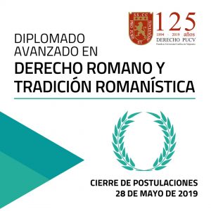 Diplomado avanzado en Derecho Romano y tradición romanística