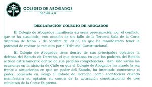 tribunal constitucional y corte suprema