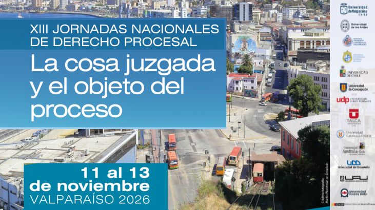 Empiezan las convocatorias para las XIII Jornadas Nacionales de Derecho Procesal en Chile